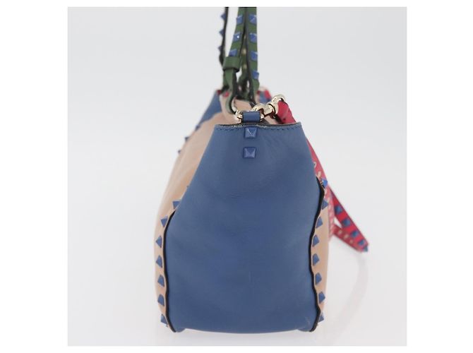 Valentino Garavani Rockstud Frame Handle Calf Hair Large Multicolore - vista 4