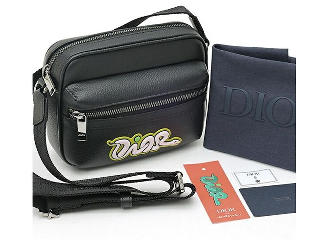 Borsa Christian Dior Collaborazione Dior x KAWS Nero - vista 7