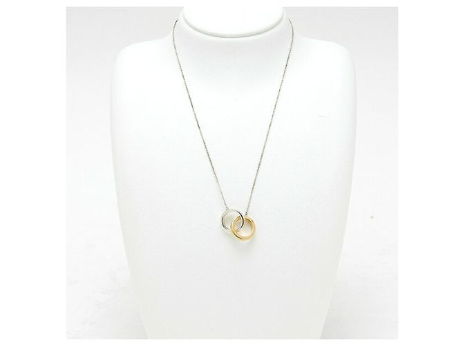 Autre Marque Collana con pendente Tiffany & Co. 1837 Interlocking Circle Argento D'oro - vista 2