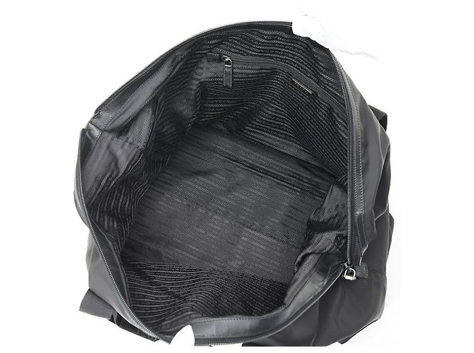 Bolso Duffle Prada Nylon x Saffiano Leather Negro - vista 6