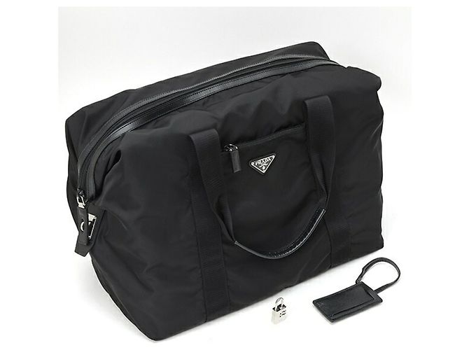 Bolso Duffle Prada Nylon x Saffiano Leather Negro - vista 7