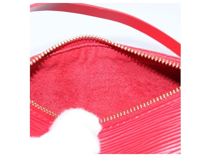 LOUIS VUITTON Epi Soufflot Pouch Red LV Auth ka6262A Rosso - vista 19
