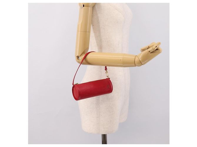 LOUIS VUITTON Epi Soufflot Pouch Red LV Auth ka6262A Rosso - vista 22