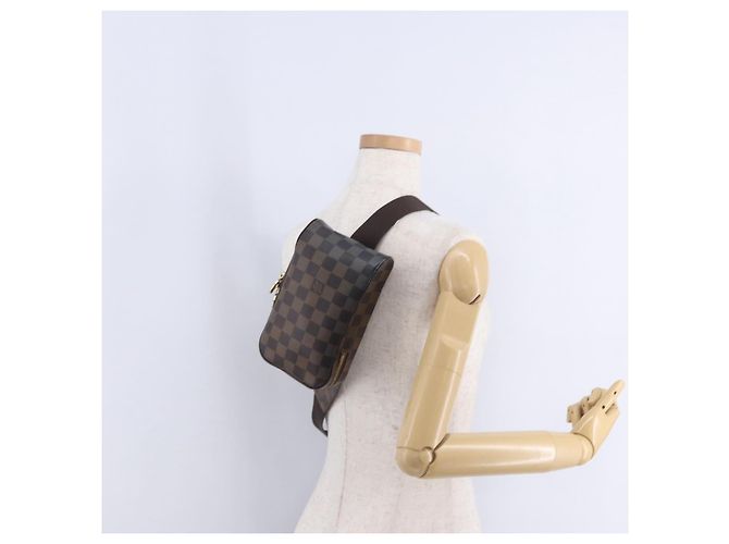 LOUIS VUITTON Damier Ebene Geronimos Schultertasche N51994 LV Auth LN135 - Ansicht 27