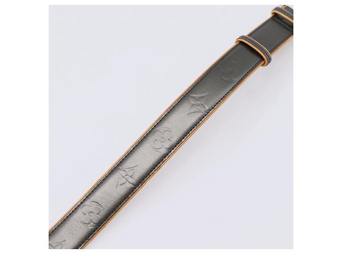 LOUIS VUITTON Monogram Mat Ceinture Belt Noir M6858 LV Auth BA15595 Nero Monogramma - vista 13