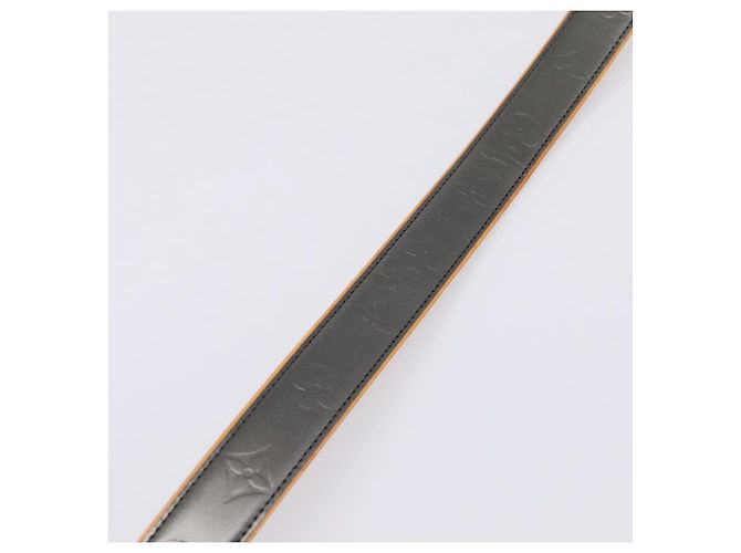 LOUIS VUITTON Monogram Mat Ceinture Belt Noir M6858 LV Auth BA15595 Nero Monogramma - vista 14