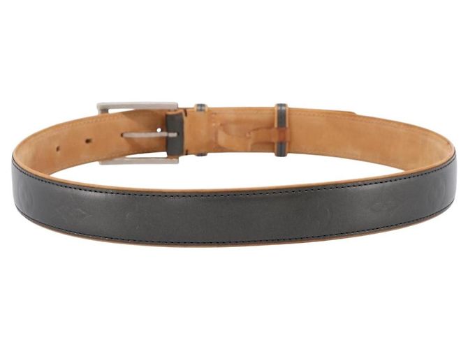 LOUIS VUITTON Monogram Mat Ceinture Belt Noir M6858 LV Auth BA15595 Nero Monogramma - vista 2