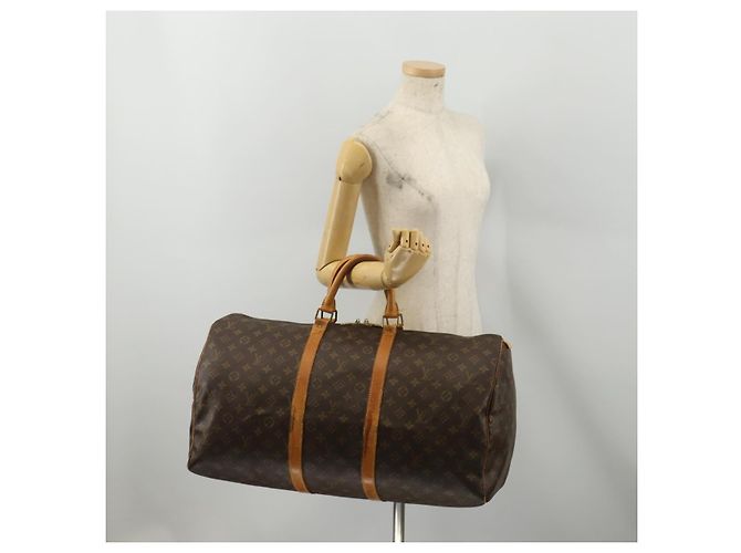 LOUIS VUITTON Monogram Keepall 55 Boston Bag M41424 LV Auth 199400 Monograma - vista 23