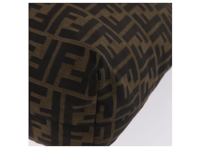Borsa Tote FENDI Zucca Canvas Nero Marrone Auth 201522 - vista 22