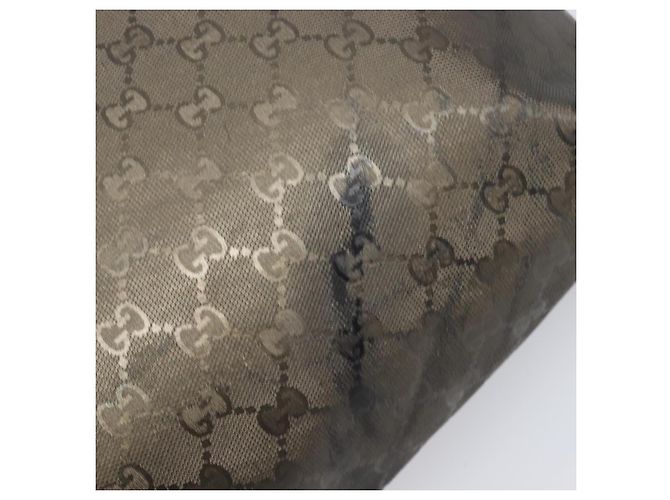 Borsa GUCCI GG Implementation PVC Gold Silver 211138 Auth 204428 Argento D'oro - vista 10