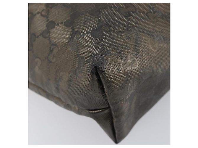 Borsa GUCCI GG Implementation PVC Gold Silver 211138 Auth 204428 Argento D'oro - vista 15