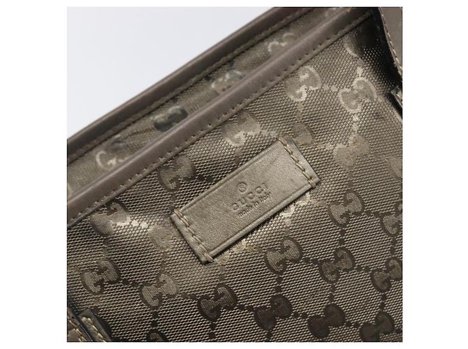 Borsa GUCCI GG Implementation PVC Gold Silver 211138 Auth 204428 Argento D'oro - vista 19
