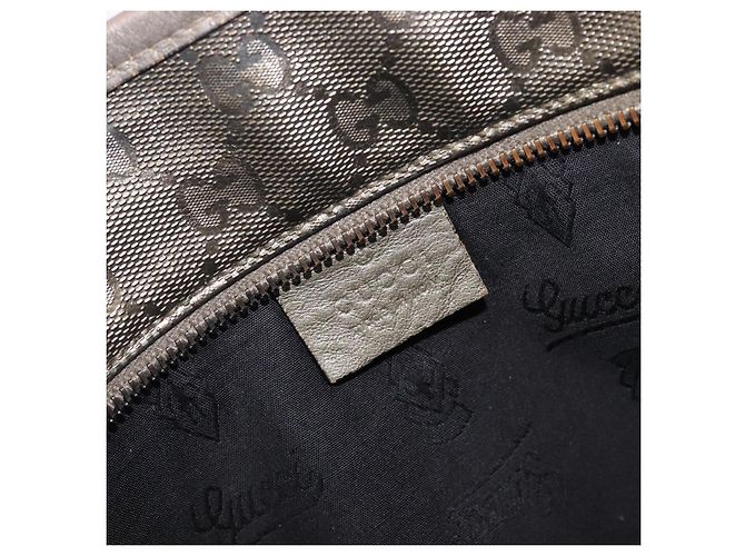 Borsa GUCCI GG Implementation PVC Gold Silver 211138 Auth 204428 Argento D'oro - vista 21