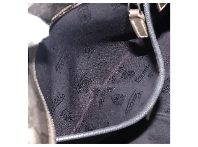 Borsa GUCCI GG Implementation PVC Gold Silver 211138 Auth 204428 Argento D'oro - vista 25