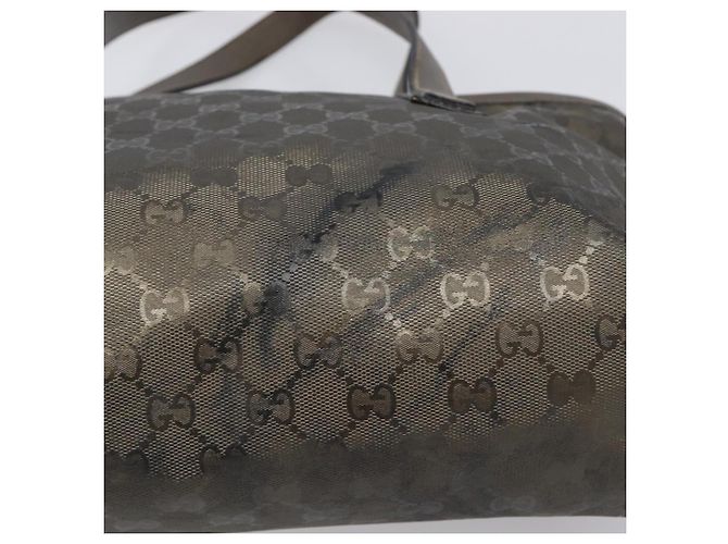 Borsa GUCCI GG Implementation PVC Gold Silver 211138 Auth 204428 Argento D'oro - vista 6
