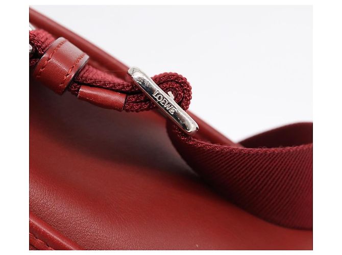 LOEWE Handtasche aus Leder 2way rot silber authentisch 205076 - Ansicht 10