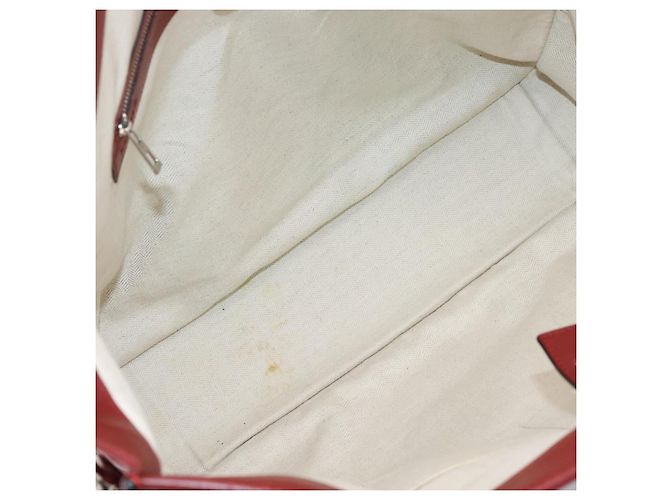 LOEWE Handtasche aus Leder 2way rot silber authentisch 205076 - Ansicht 11