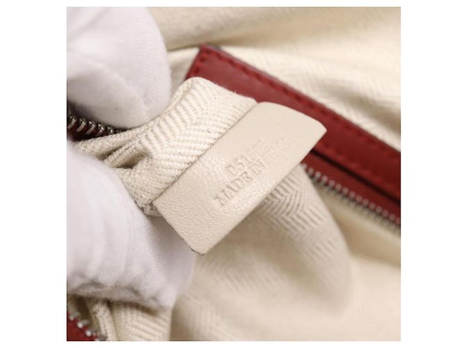 LOEWE Handtasche aus Leder 2way rot silber authentisch 205076 - Ansicht 12