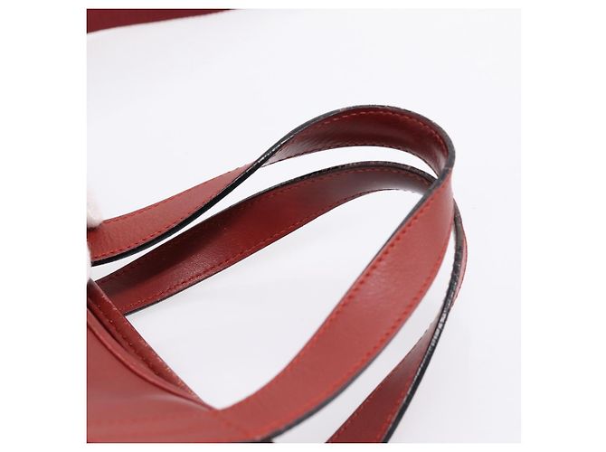 LOEWE Handtasche aus Leder 2way rot silber authentisch 205076 - Ansicht 14