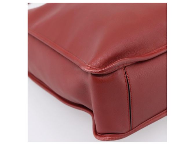 LOEWE Handtasche aus Leder 2way rot silber authentisch 205076 - Ansicht 17
