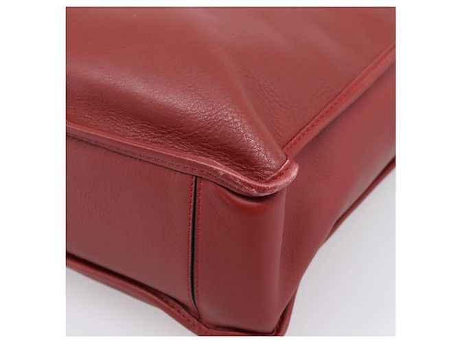 LOEWE Handtasche aus Leder 2way rot silber authentisch 205076 - Ansicht 18