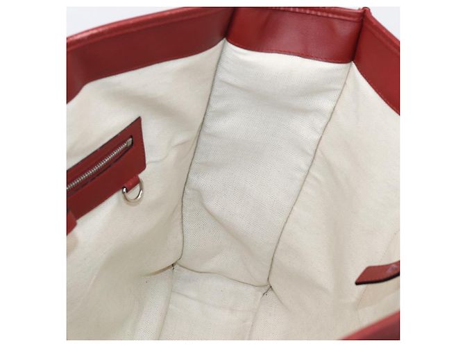 LOEWE Handtasche aus Leder 2way rot silber authentisch 205076 - Ansicht 22
