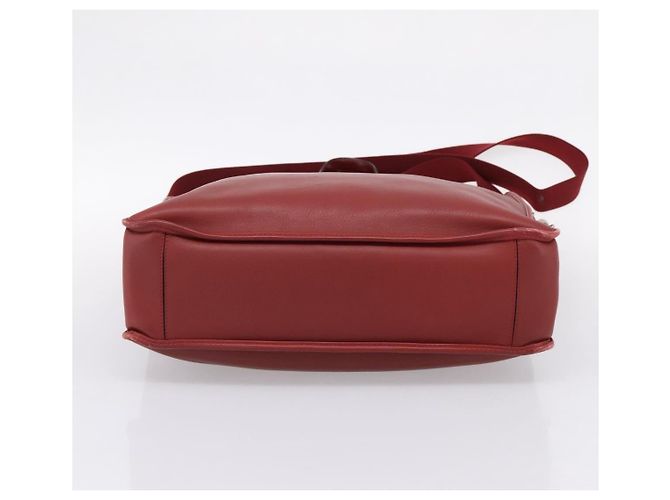 LOEWE Handtasche aus Leder 2way rot silber authentisch 205076 - Ansicht 5