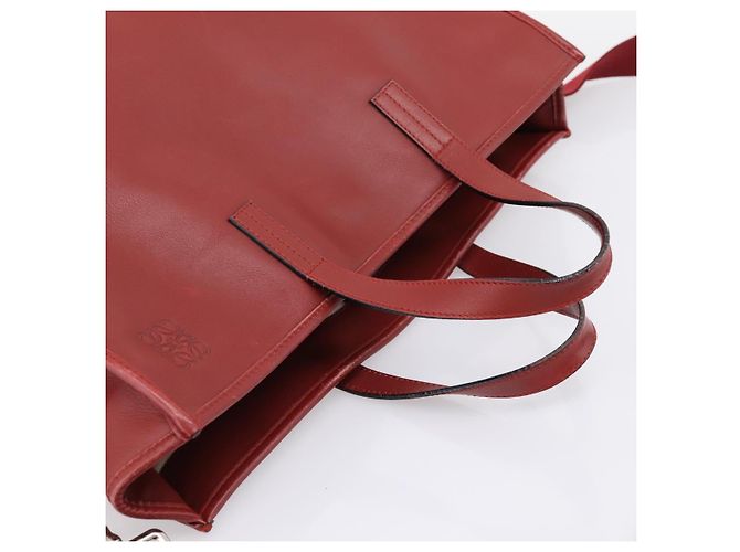 LOEWE Handtasche aus Leder 2way rot silber authentisch 205076 - Ansicht 6