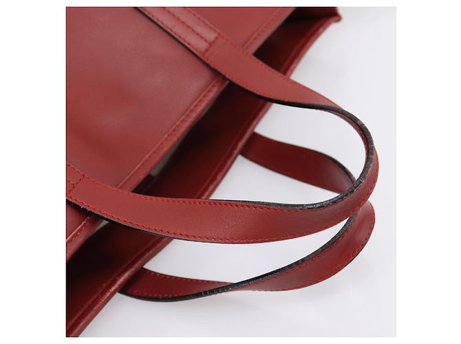 LOEWE Handtasche aus Leder 2way rot silber authentisch 205076 - Ansicht 7