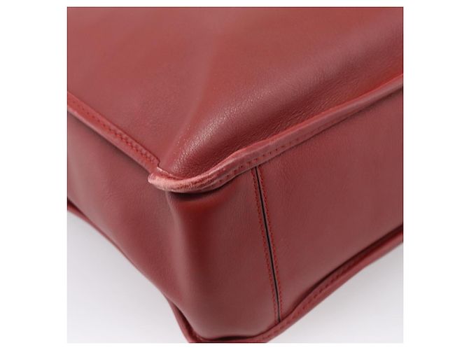 LOEWE Handtasche aus Leder 2way rot silber authentisch 205076 - Ansicht 9