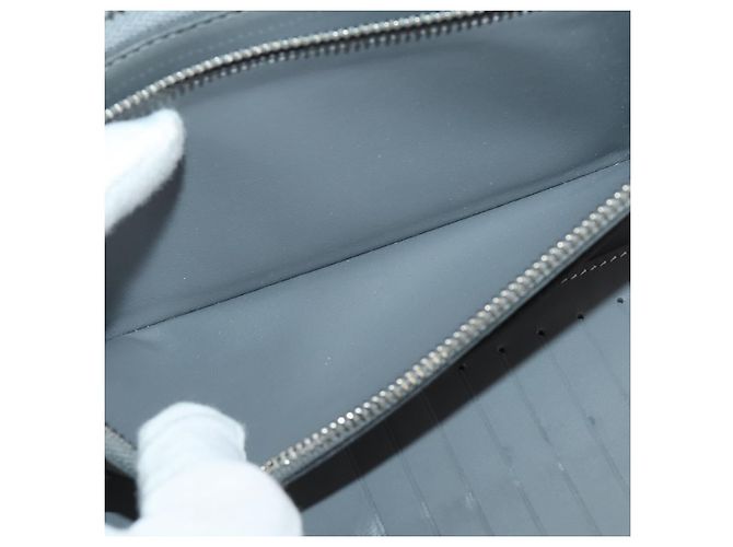 LOUIS VUITTON Monogram Mirror Zippy Wallet Vertical Silver M80808 Auth 205814A Argento Monogramma - vista 12