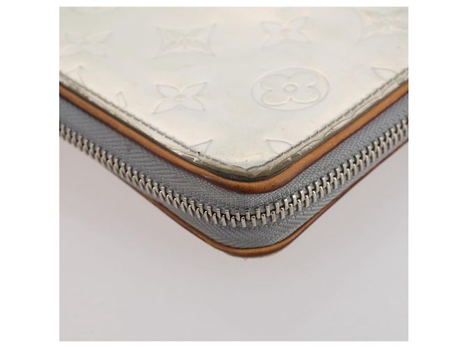 LOUIS VUITTON Monogram Mirror Zippy Wallet Vertical Silver M80808 Auth 205814A Argento Monogramma - vista 15