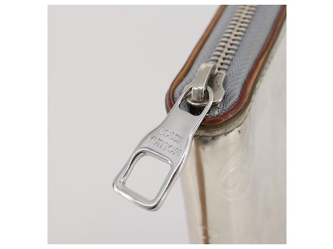 LOUIS VUITTON Monogram Mirror Zippy Wallet Vertical Silver M80808 Auth 205814A Argento Monogramma - vista 17