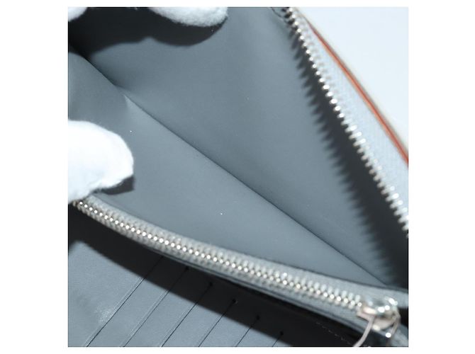 LOUIS VUITTON Monogram Mirror Zippy Wallet Vertical Silver M80808 Auth 205814A Argento Monogramma - vista 20