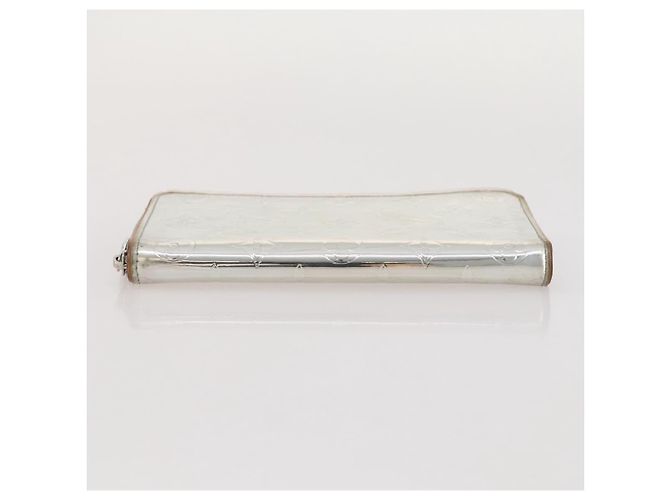 LOUIS VUITTON Monogram Mirror Zippy Wallet Vertical Silver M80808 Auth 205814A Argento Monogramma - vista 5