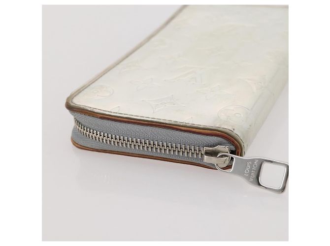 LOUIS VUITTON Monogram Mirror Zippy Wallet Vertical Silver M80808 Auth 205814A Argento Monogramma - vista 6