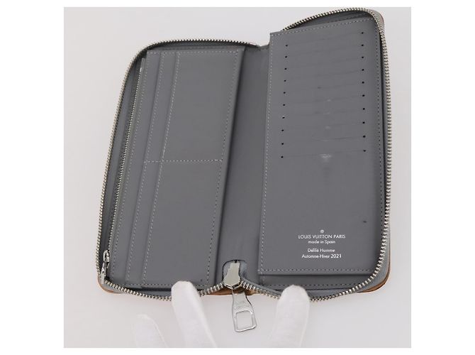 LOUIS VUITTON Monogram Mirror Zippy Wallet Vertical Silver M80808 Auth 205814A Argento Monogramma - vista 9