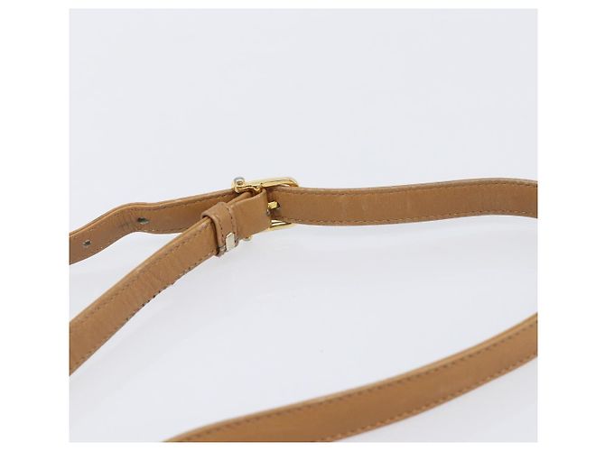Céline Bolsa de Ombro CELINE Macadam Canvas PVC Beige Gold Auth ki6828 Bege Dourado - vista 15