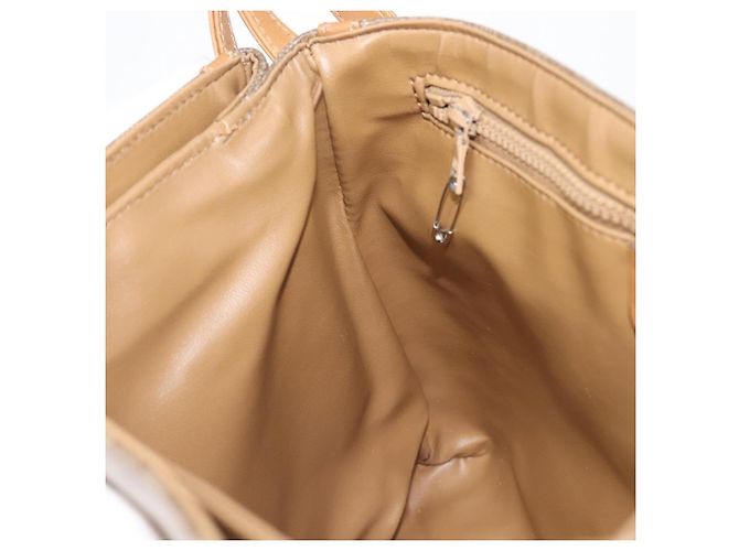 Céline Bolsa de Ombro CELINE Macadam Canvas PVC Beige Gold Auth ki6828 Bege Dourado - vista 25