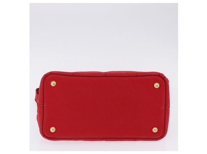 Borsa a mano PRADA Canapa PM Canvas 2way Orange Gold Auth 205107 D'oro Arancione - vista 7