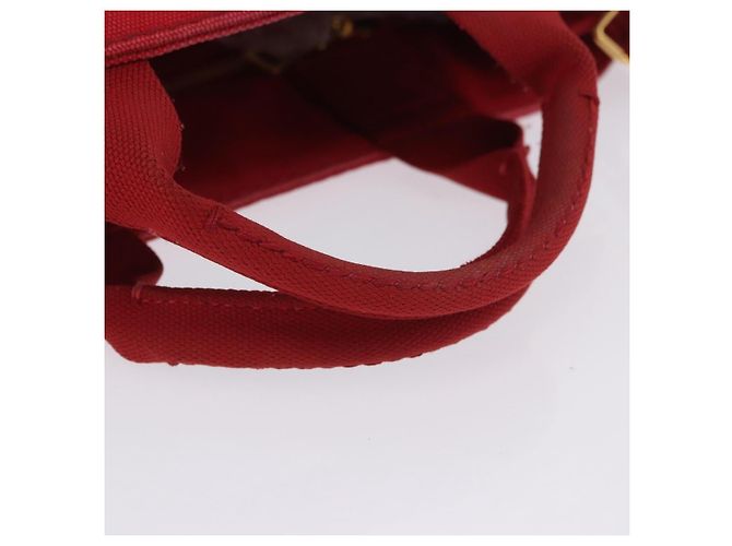 Borsa a mano PRADA Canapa PM Canvas 2way Orange Gold Auth 205107 D'oro Arancione - vista 8