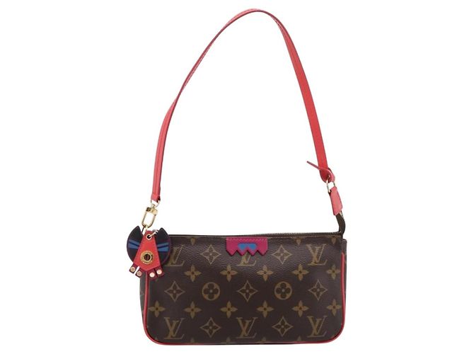 LOUIS VUITTON Monogram Totem Pochette Accessoires Pouch M41669 LV Auth BA15818V Monogramma - vista 13