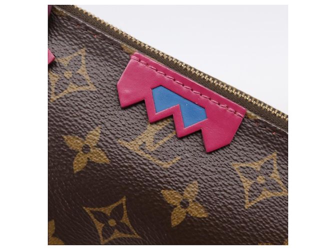 LOUIS VUITTON Monogram Totem Pochette Accessoires Pouch M41669 LV Auth BA15818V Monogramma - vista 20