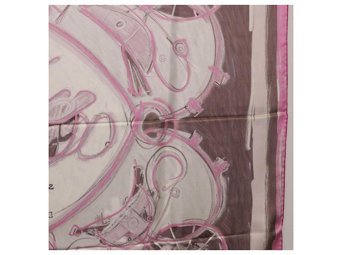 Hermès HERMES Carre 90 Seidentuch Rosa Auth 198386M Pink - Ansicht 19