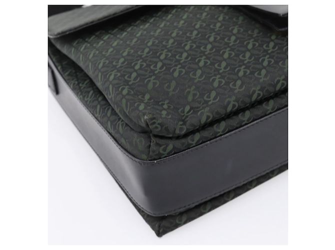 Borsa a tracolla LOEWE Canvas Green Gold Tone Auth 204750V Verde - vista 14