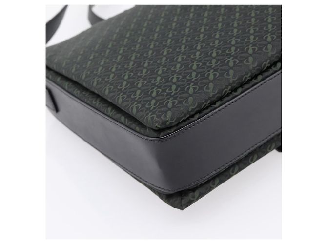 Borsa a tracolla LOEWE Canvas Green Gold Tone Auth 204750V Verde - vista 16