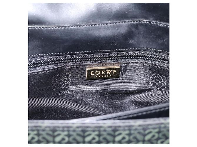 Borsa a tracolla LOEWE Canvas Green Gold Tone Auth 204750V Verde - vista 18