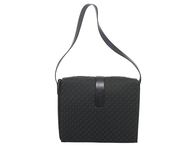 Borsa a tracolla LOEWE Canvas Green Gold Tone Auth 204750V Verde - vista 2