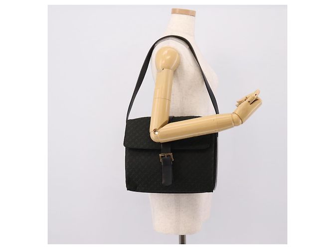 Borsa a tracolla LOEWE Canvas Green Gold Tone Auth 204750V Verde - vista 24