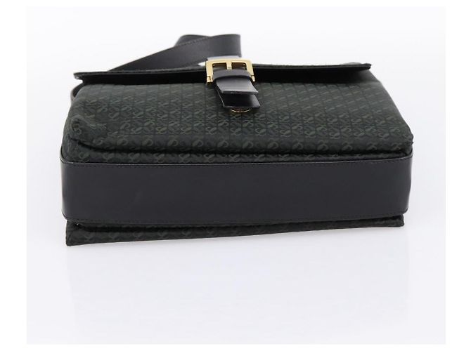 Borsa a tracolla LOEWE Canvas Green Gold Tone Auth 204750V Verde - vista 5